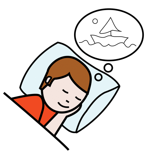 Pictograma de sueño para niños con TEA