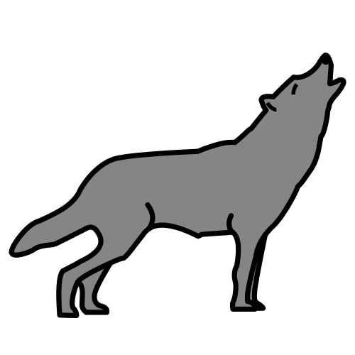 Pictograma de lobo para niños con TEA