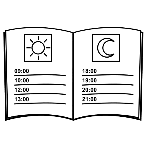Pictograma de agenda para niños con autismo y TEA