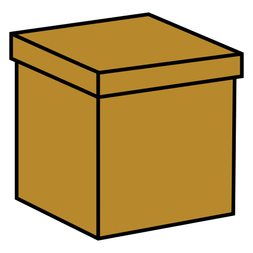 Pictograma de caja para niños con autismo y TEA