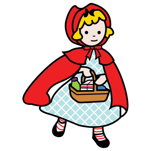 Pictograma de Caperucita Roja para niños con autismo y TEA