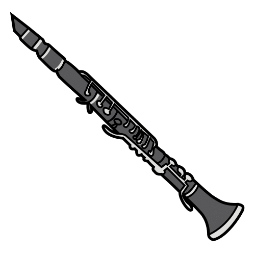 Pictograma de clarinete para niños con TEA