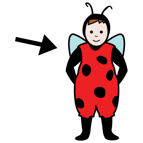 Pictograma de disfraz para niños con TEA