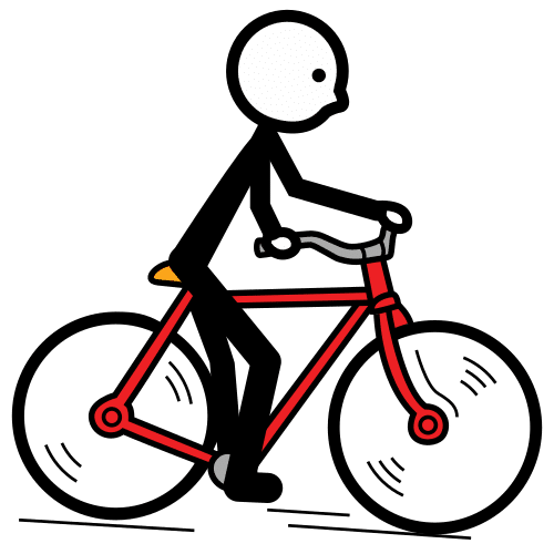 Pictograma de pasear en bicicleta para niños con autismo y TEA