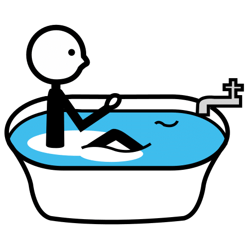 Pictograma de bañar para niños con TEA