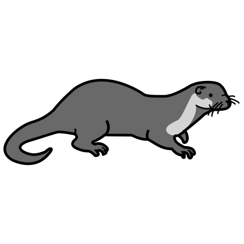 Pictograma de nutria para niños con TEA