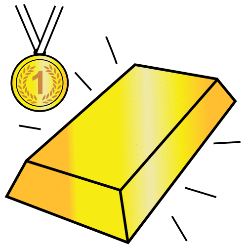 Pictograma de oro para niños con TEA