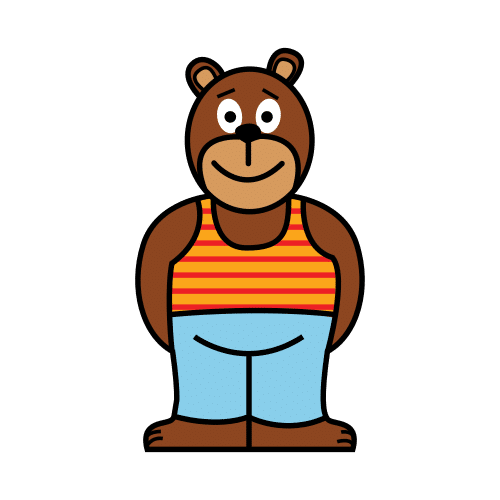 Pictograma de Oso Pequeño para niños con autismo y TEA