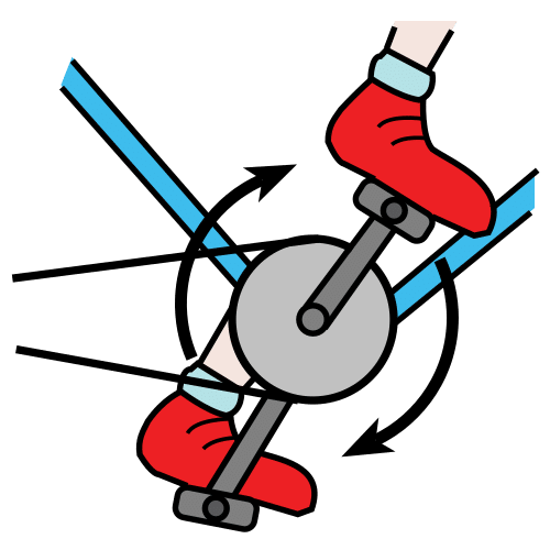Pictograma de pedalear para niños con TEA