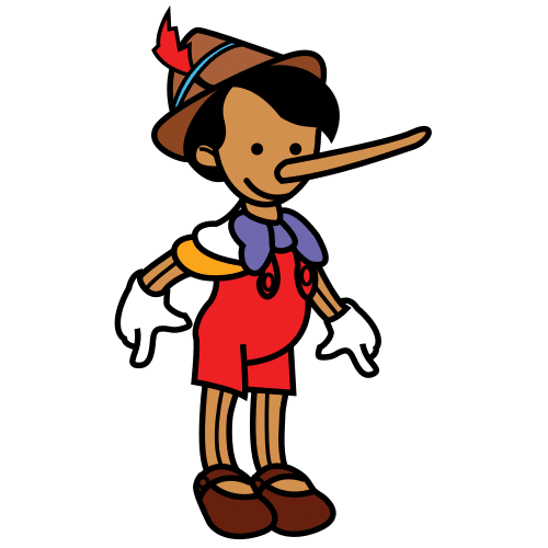 Pictograma de Pinocho para niños con autismo y TEA