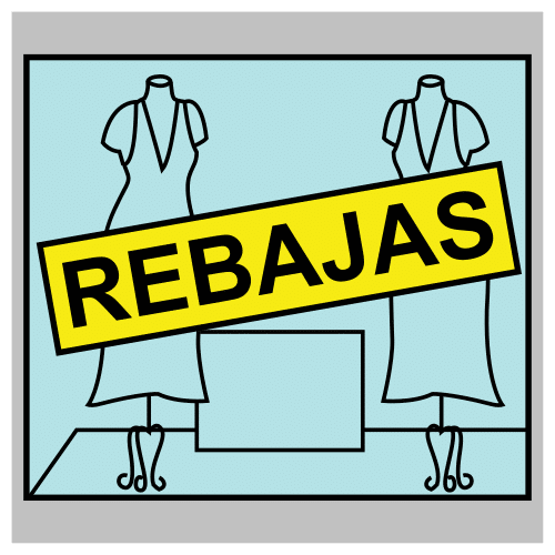 Pictograma de rebajas para niños con TEA