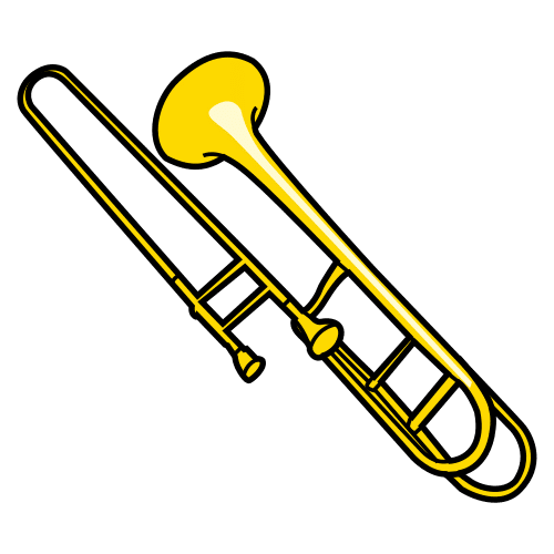 Pictograma de trombón para niños con TEA