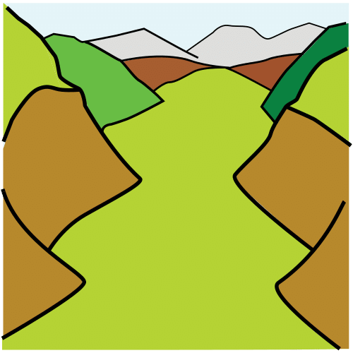 Pictograma de valle para niños con TEA
