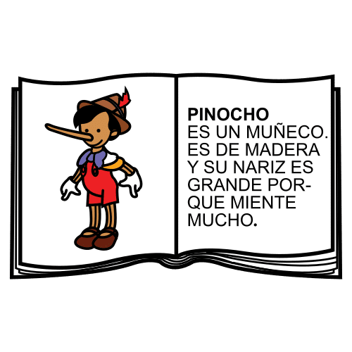 Pictograma de cuento para niños con autismo y TEA