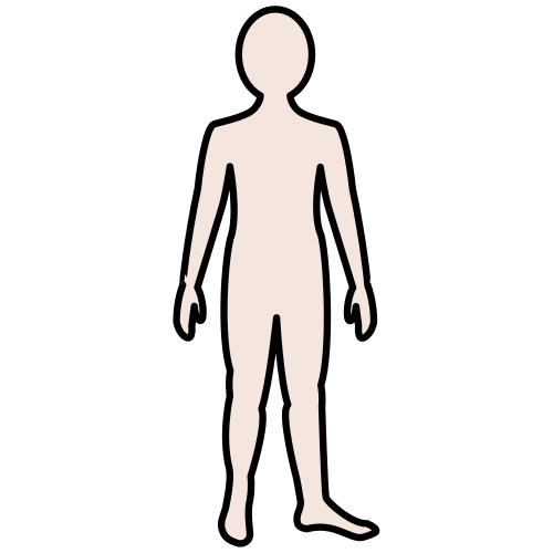 Pictograma de cuerpo para niños con autismo y TEA