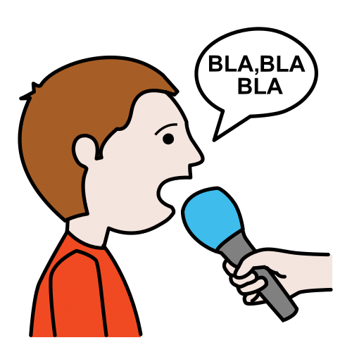 Pictograma de entrevistar para niños con autismo y TEA