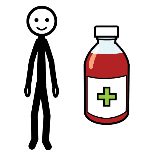 Pictograma de farmacéutico para niños con autismo y TEA