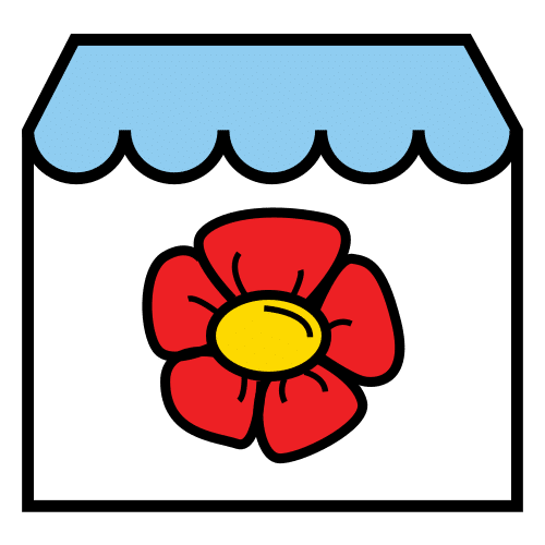 Pictograma de floristería para niños con autismo y TEA