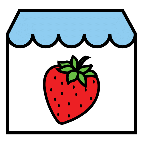 Pictograma de frutería para niños con TEA
