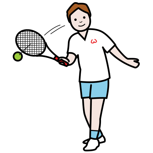 Pictograma de jugar al tenis para niños con TEA