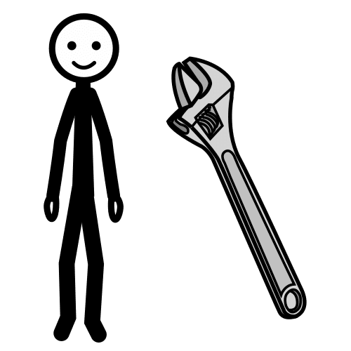 Pictograma de mecánico para niños con TEA