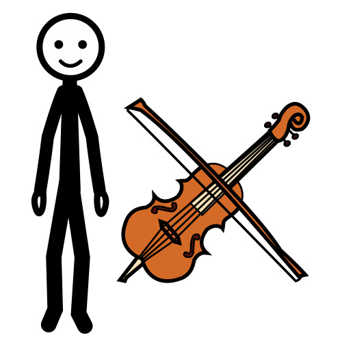 Pictograma de músico para niños con TEA