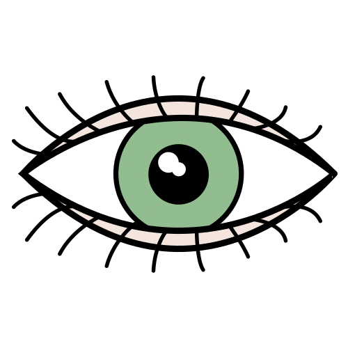 Pictograma de ojo para niños con autismo y TEA