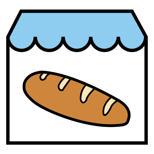 Pictograma de panadería para niños con TEA