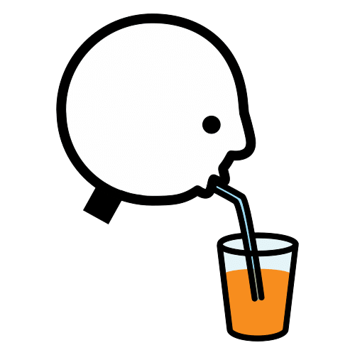 Pictograma de sorber para niños con TEA