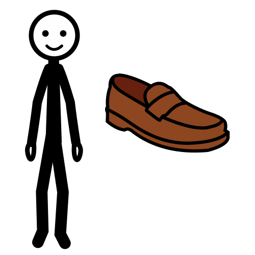 Pictograma de zapatero para niños con TEA