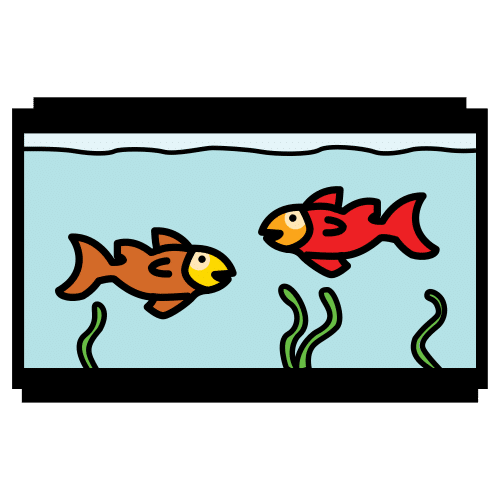 Pictograma de acuario para niños con TEA