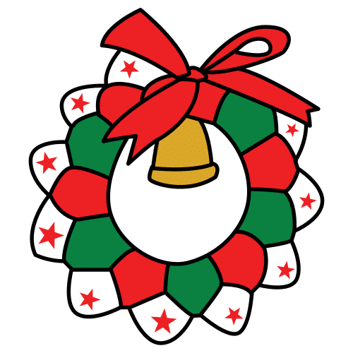 Pictograma de adorno de Navidad para niños con TEA