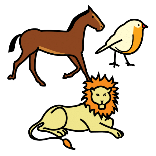 Pictograma de animales para niños con TEA