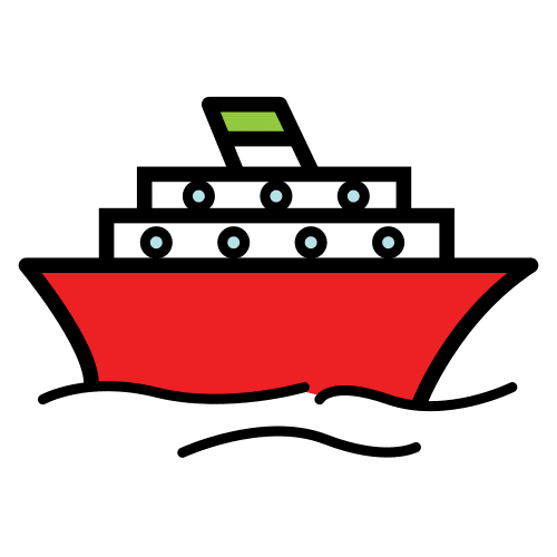 Pictograma de barco para niños con autismo y TEA