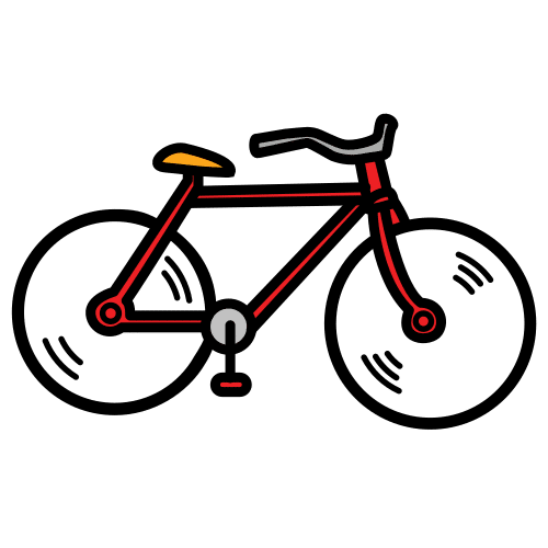 Pictograma de bicicleta para niños con TEA