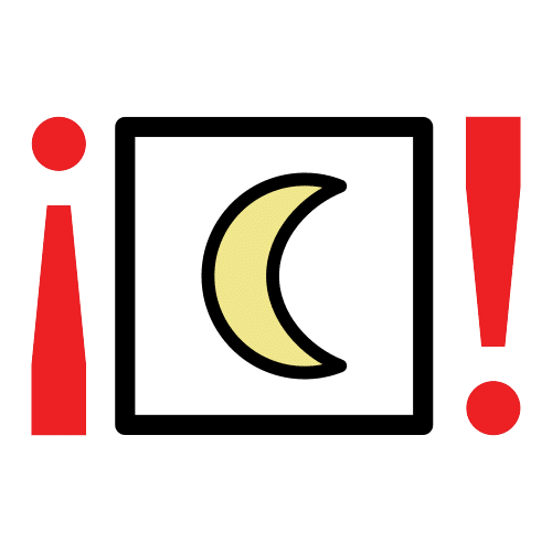Pictograma de buenas noches para niños con TEA