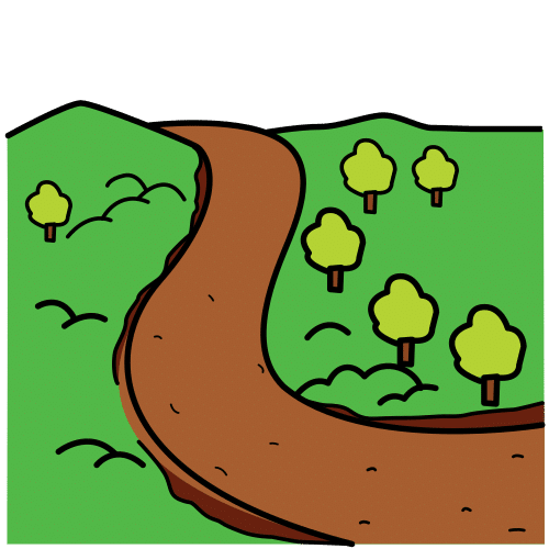 Pictograma de camino para niños con TEA