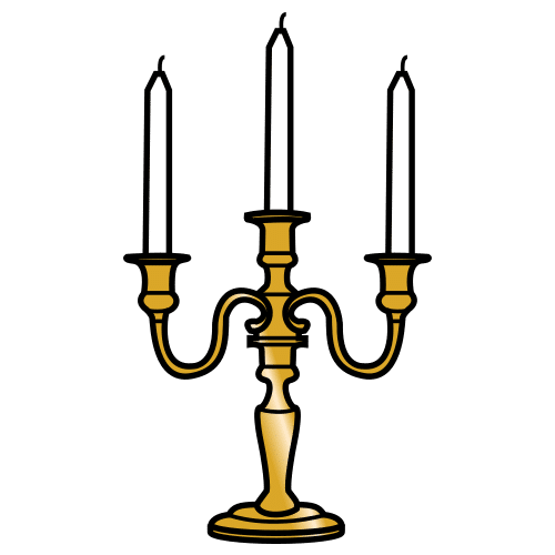 Pictograma de candelabro para niños con TEA