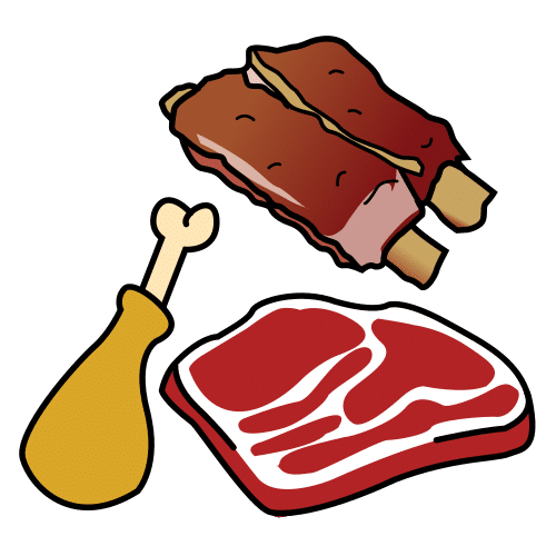 Pictograma de carne para niños con TEA