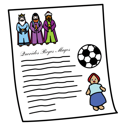 Pictograma de carta para niños con TEA