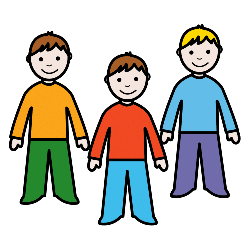 Pictograma de niños para niños con TEA