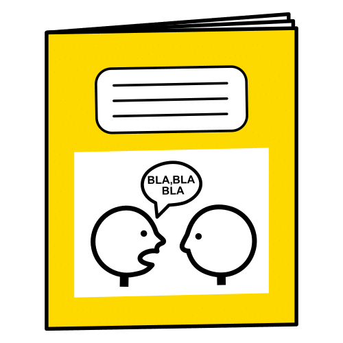 Pictograma de cuaderno de comunicación para niños con autismo y TEA