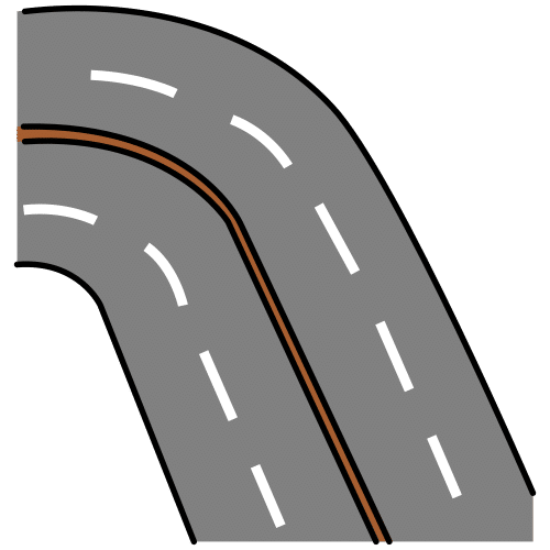 Pictograma de autopista para niños con TEA