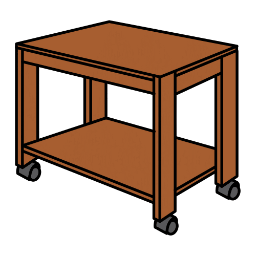 Pictograma de mesa con ruedas para niños con autismo y TEA