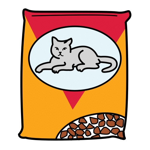 Pictograma de comida para gatos para niños con TEA