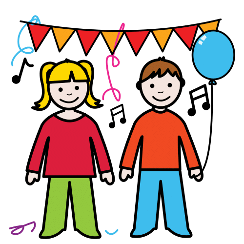 Pictograma de fiesta para niños con TEA