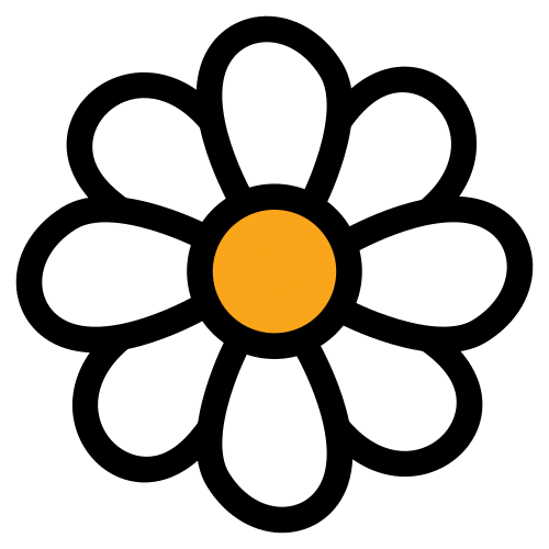 Pictograma de flor para niños con autismo y TEA