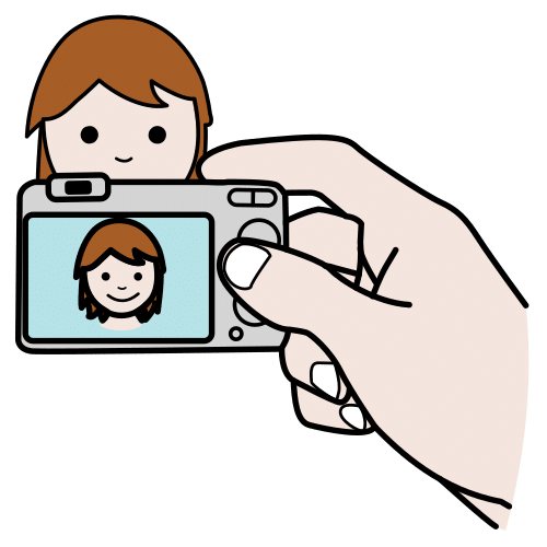 Pictograma de fotografiar para niños con TEA