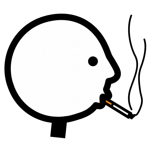 Pictograma de fumar para niños con TEA