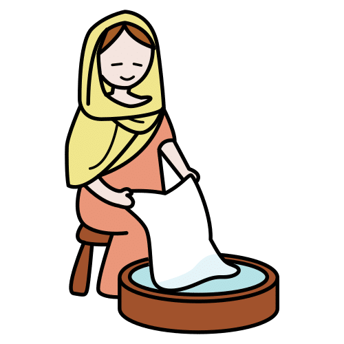Pictograma de lavandera para niños con TEA